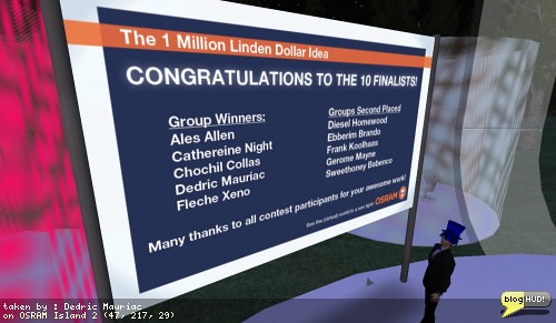 The 10 Finalists for the 1 Million Linden Dollar Idea